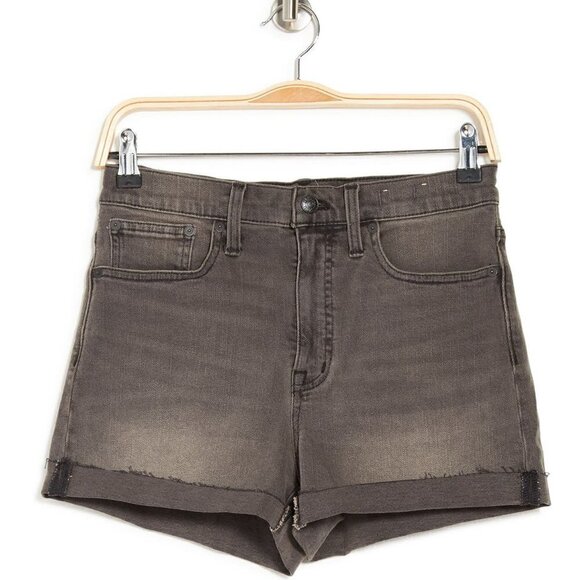 Madewell High Rise Cuffed Denim Shorts in Slater Wash - Picture 2 of 3